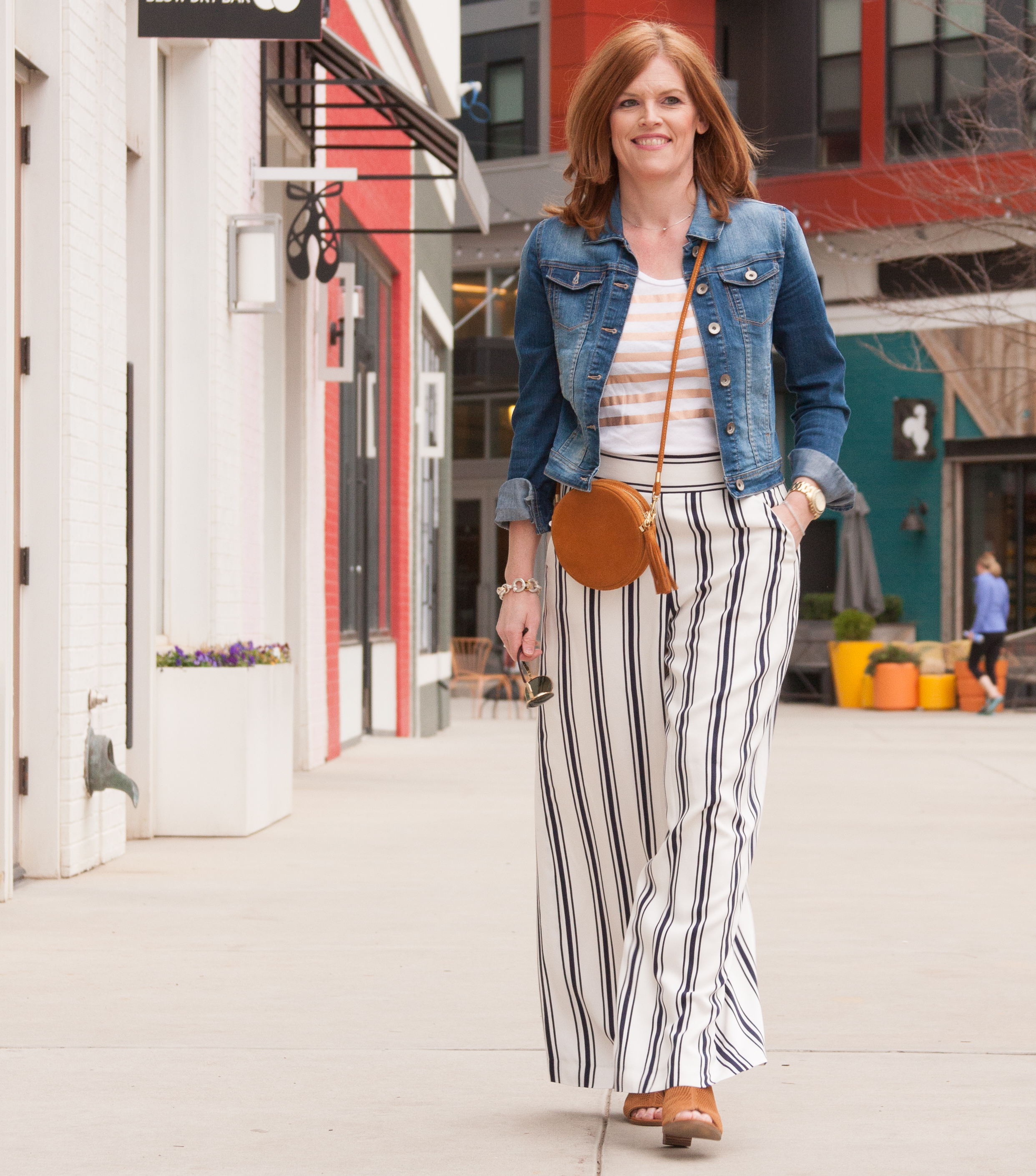 Spring Striped Chic Outfit