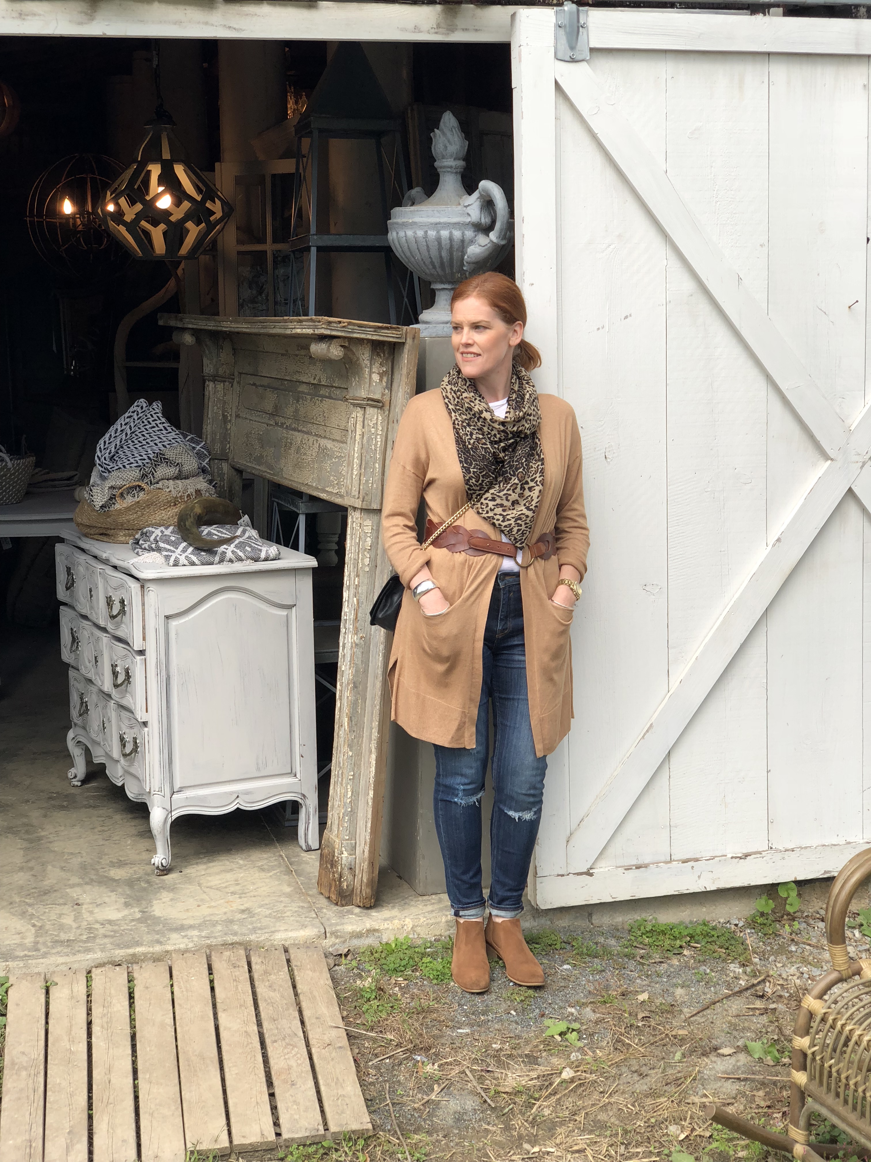 French Country Chic Outfit & Antique Shopping in Virginia