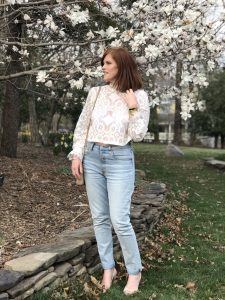 French Chic Spring Essential: The White Lace Blouse