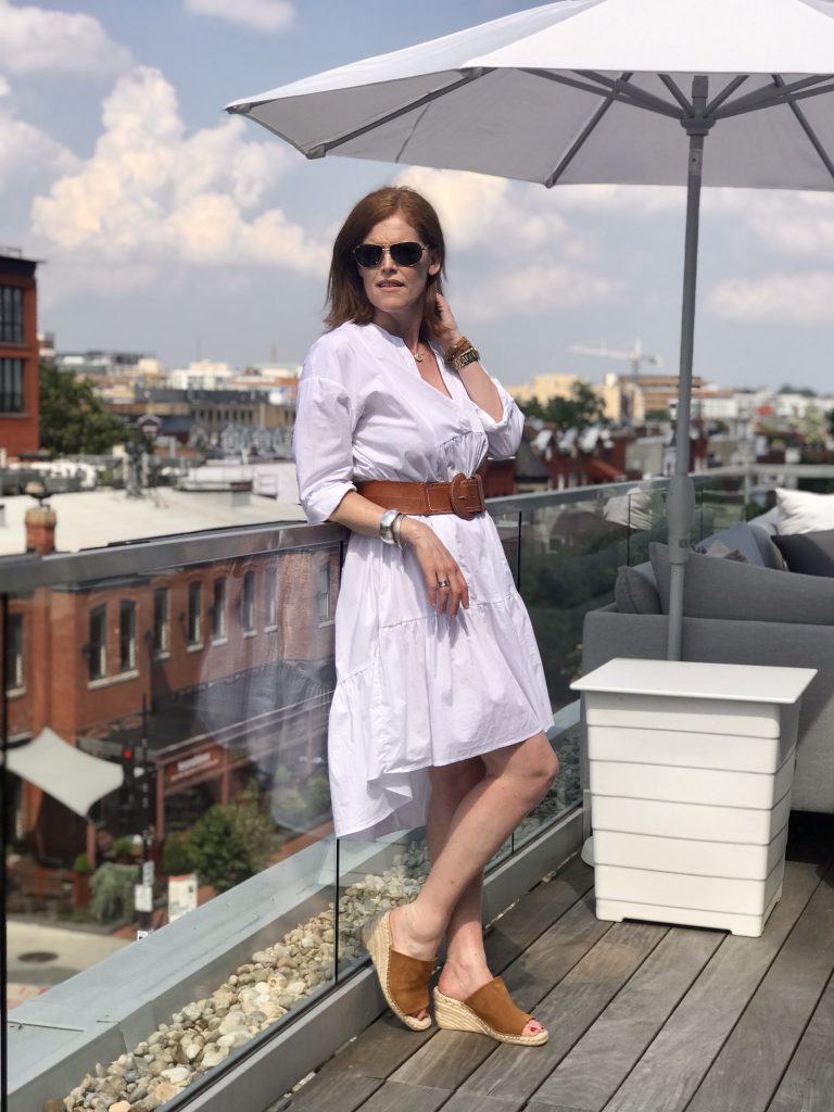 French Chic Summer Essential: The Poplin White Dress