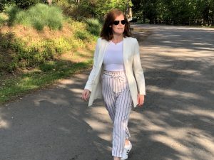 French Chic Summer Essential: Striped Paperbag Pants