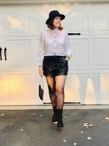 French Chic Fall Essential: Faux Leather Shorts
