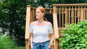 Summer Chic Look: The Little White Top & Denim Paperbag Pants