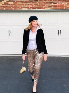 Ringing the New Year in Chic Sequin Pants