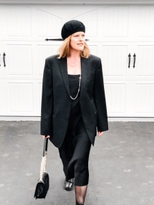 Recovering from COVID-19 & French Chic Black Slip Dress